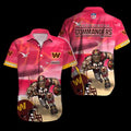 Washington Commanders Gridiron Warrior Hawaiian - Adult & Kids T-Shirts, Sweatshirts & Hoodies apparel design preview 1
