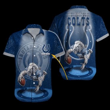 Personalized Indianapolis Colts Tropic Touchdown - Adult & Kids T-Shirts, Sweatshirts & Hoodies apparel design preview 1
