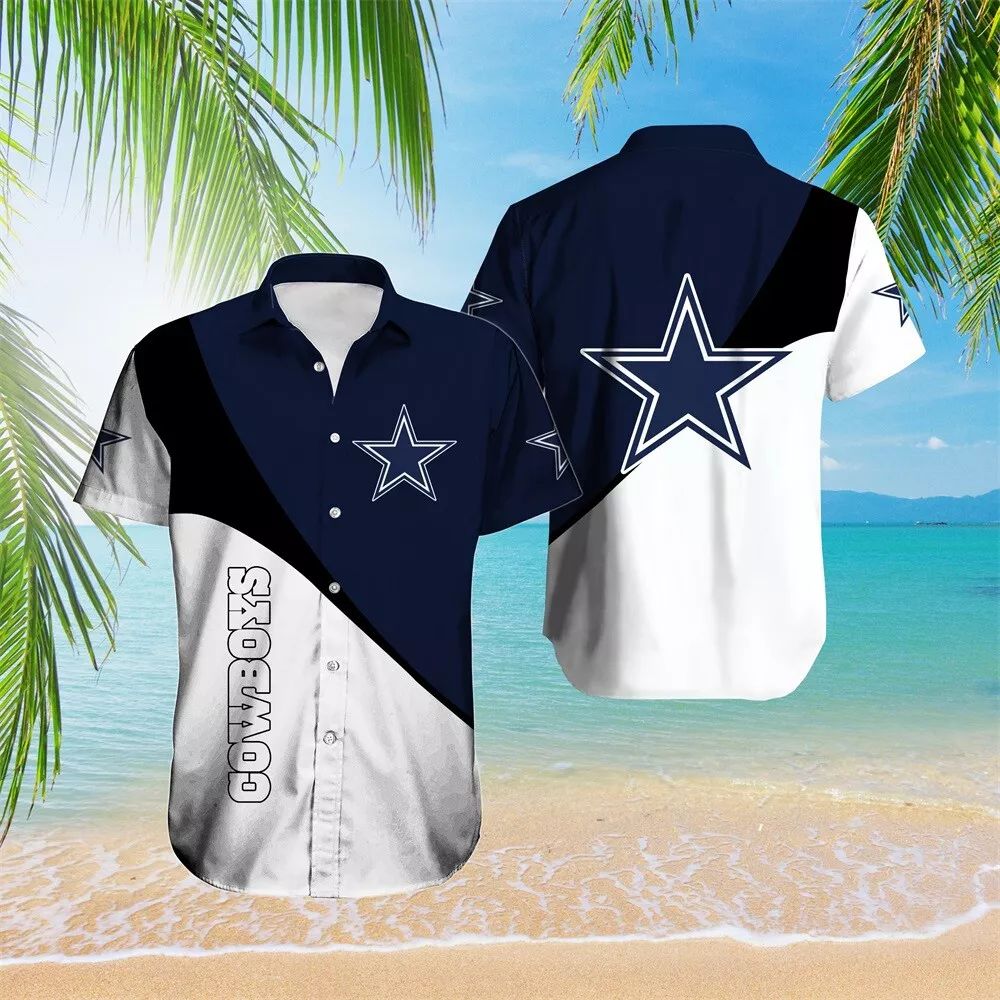 Dallas Cowboys Hawaiian Diagonal Wave Design 927675 - Adult & Kids T-Shirts, Sweatshirts & Hoodies apparel design preview 1