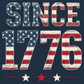 Since 1776 American Heritage - Adult & Kids T-Shirts, Sweatshirts & Hoodies apparel design preview 1