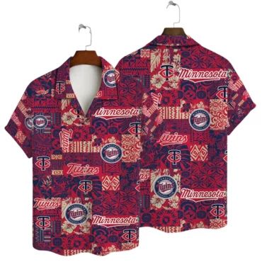 Minnesota Twins Tropic All-Star Hawaiian - Adult & Kids T-Shirts, Sweatshirts & Hoodies apparel design preview 1