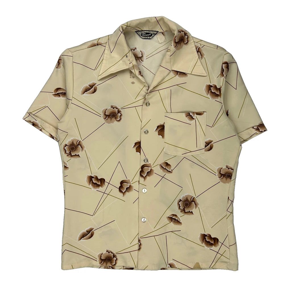 Triumph Floral Hawaiian Medium Cream Polyester - Adult & Kids T-Shirts, Sweatshirts & Hoodies apparel design preview 1