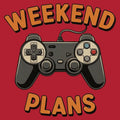 Weekend Plans Gaming Controller - Adult & Kids T-Shirts, Sweatshirts & Hoodies apparel design preview 1