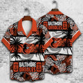 Baltimore Orioles Tiki Palms Hawaiian - Adult & Kids T-Shirts, Sweatshirts & Hoodies apparel design preview 1