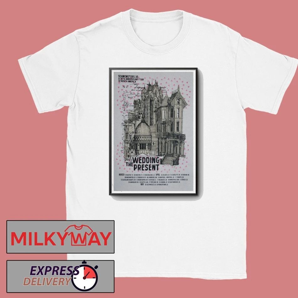 May 2 2026 The Wedding Present Los Angeles Poster - Adult & Kids T-Shirts, Sweatshirts & Hoodies apparel design preview 1