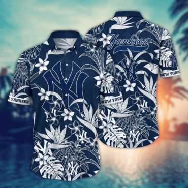 New York Yankees Midnight Tropic Hawaiian - Adult & Kids T-Shirts, Sweatshirts & Hoodies apparel design preview 1