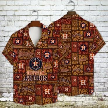 Houston Astros Sunset Jungle Hawaiian - Adult & Kids T-Shirts, Sweatshirts & Hoodies apparel design preview 1