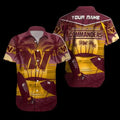 Personalized Washington Commanders Sunset Beach - Adult & Kids T-Shirts, Sweatshirts & Hoodies apparel design preview 1