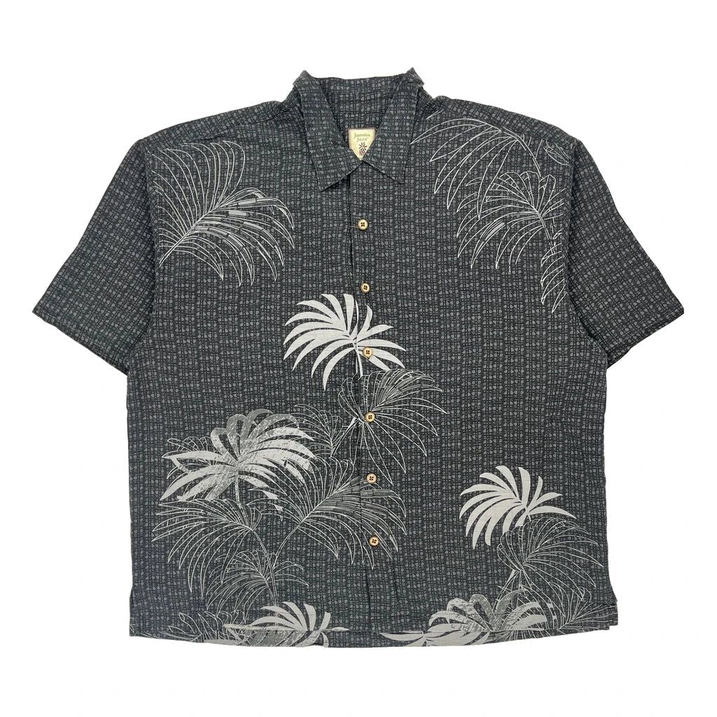 Jamaica Jaxx Floral Hawaiian 2XL Grey Silk - Adult & Kids T-Shirts, Sweatshirts & Hoodies apparel design preview 1