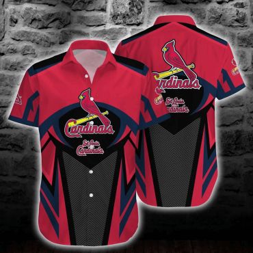 St. Louis Cardinals Bold Chevron Hawaiian - Adult & Kids T-Shirts, Sweatshirts & Hoodies apparel design preview 1