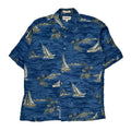 Campia Moda Hawaiian Large Blue Viscose - Adult & Kids T-Shirts, Sweatshirts & Hoodies apparel design preview 1