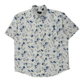 Trader Bay Floral Hawaiian Large Blue Cotton - Adult & Kids T-Shirts, Sweatshirts & Hoodies apparel design preview 1