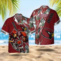 Arizona Cardinals Tropical Warrior Hawaiian - Adult & Kids T-Shirts, Sweatshirts & Hoodies apparel design preview 1