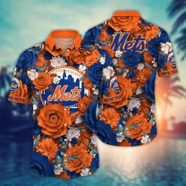 New York Mets Paradise Play Hawaiian - Adult & Kids T-Shirts, Sweatshirts & Hoodies apparel design preview 1