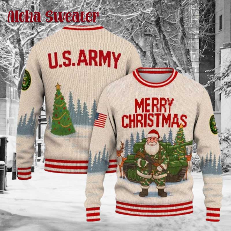 Military Us Navy Force Ugly Christmas Sweater - Holiday Gift product image 5