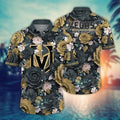 Vegas Golden Knights Bold Blossom Hawaiian - Adult & Kids T-Shirts, Sweatshirts & Hoodies apparel design preview 1