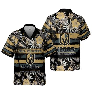 Vegas Golden Knights Championship Tropics Hawaiian - Adult & Kids T-Shirts, Sweatshirts & Hoodies apparel design preview 1