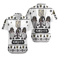 Vegas Golden Knights Festive Gnome Hawaiian - Adult & Kids T-Shirts, Sweatshirts & Hoodies apparel design preview 1