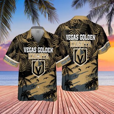 Vegas Golden Knights Sunset Elite Hawaiian - Adult & Kids T-Shirts, Sweatshirts & Hoodies apparel design preview 1