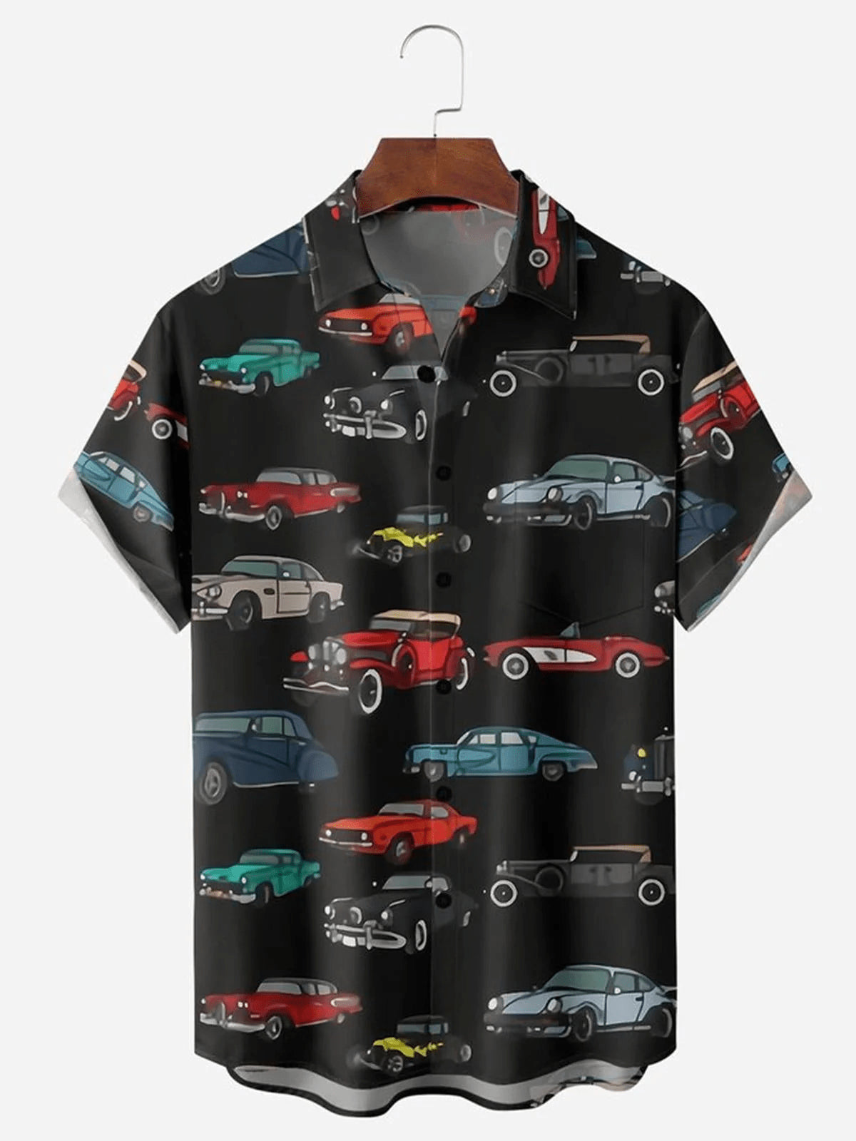 Vintage Car Chest Pocket Men's Trendy Hawaiian - Adult & Kids T-Shirts, Sweatshirts & Hoodies apparel design preview 1