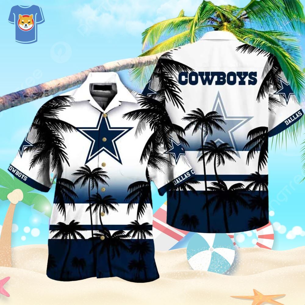 Vintage Dallas Cowboys Hawaiian Gift For Beach Lovers - Adult & Kids T-Shirts, Sweatshirts & Hoodies apparel design preview 1