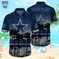 Vintage Dallas Cowboys Hawaiian Ideal for Seaside - Adult & Kids T-Shirts, Sweatshirts & Hoodies apparel design preview 1