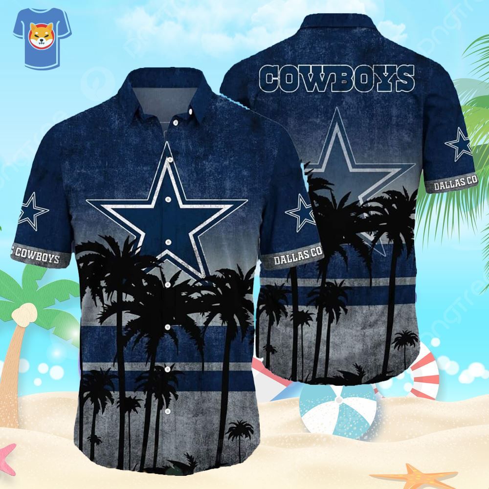 Vintage Dallas Cowboys Hawaiian Ideal for Seaside - Adult & Kids T-Shirts, Sweatshirts & Hoodies apparel design preview 1