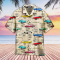 Vintage Muscle Car On Route 66 Aloha Trendy Hawaiian - Adult & Kids T-Shirts, Sweatshirts & Hoodies apparel design preview 1