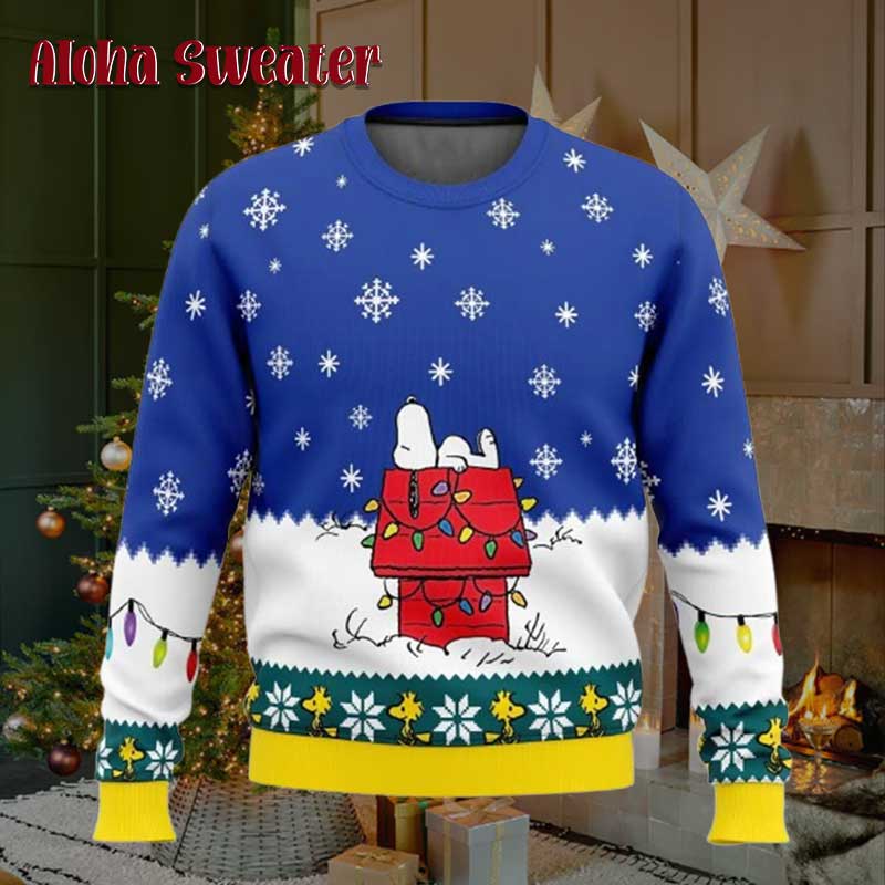 Xmas Hug Snoopy Ugly Christmas Sweater - Holiday Gift product image 3