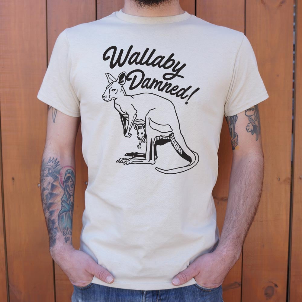 Wallaby Damned - Adult & Kids T-Shirts, Sweatshirts & Hoodies apparel design preview 1