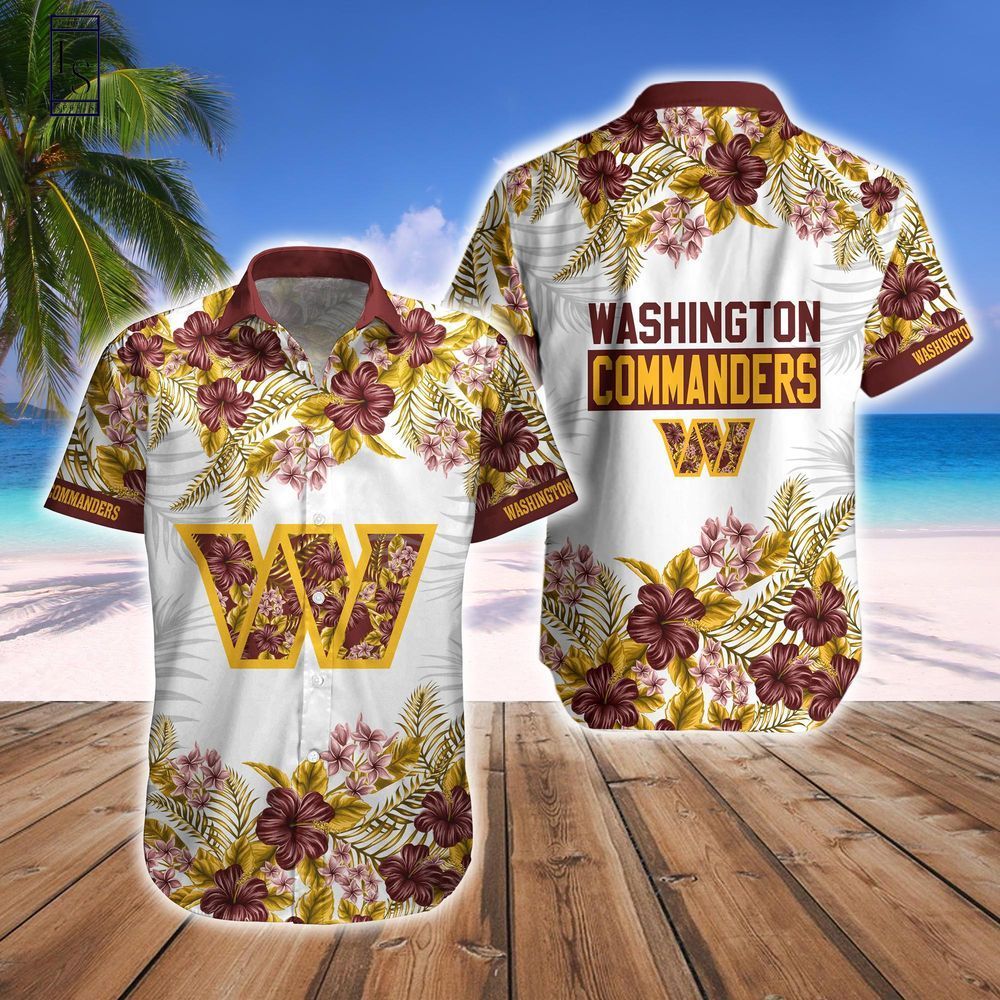 Washington Commanders Hawaiian Short Combo Set - Adult & Kids T-Shirts, Sweatshirts & Hoodies apparel design preview 1