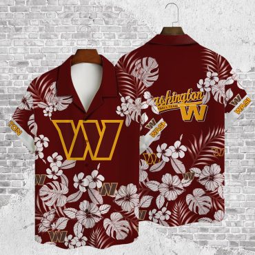 Washington Commanders Tropical Vibe Hawaiian - Adult & Kids T-Shirts, Sweatshirts & Hoodies apparel design preview 1