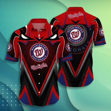 Washington Nationals Sunset Beach Hawaiian - Adult & Kids T-Shirts, Sweatshirts & Hoodies apparel design preview 1