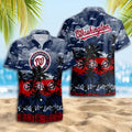 Washington Nationals Sunset Shore Hawaiian - Adult & Kids T-Shirts, Sweatshirts & Hoodies apparel design preview 1