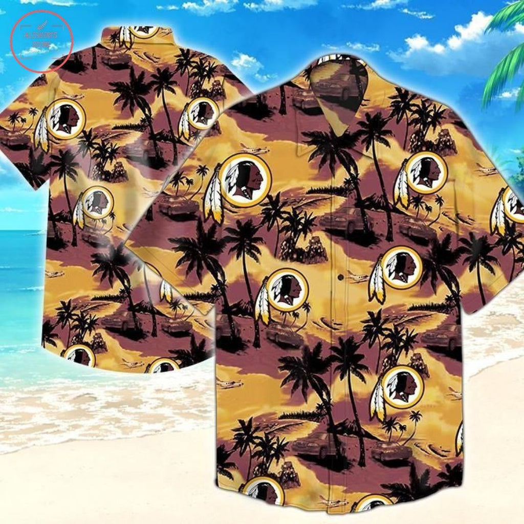 Washington Redskins Hawaiian Tropical Style - Adult & Kids T-Shirts, Sweatshirts & Hoodies apparel design preview 1