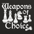 Weapons Of Choice - Adult & Kids T-Shirts, Sweatshirts & Hoodies apparel design preview 1