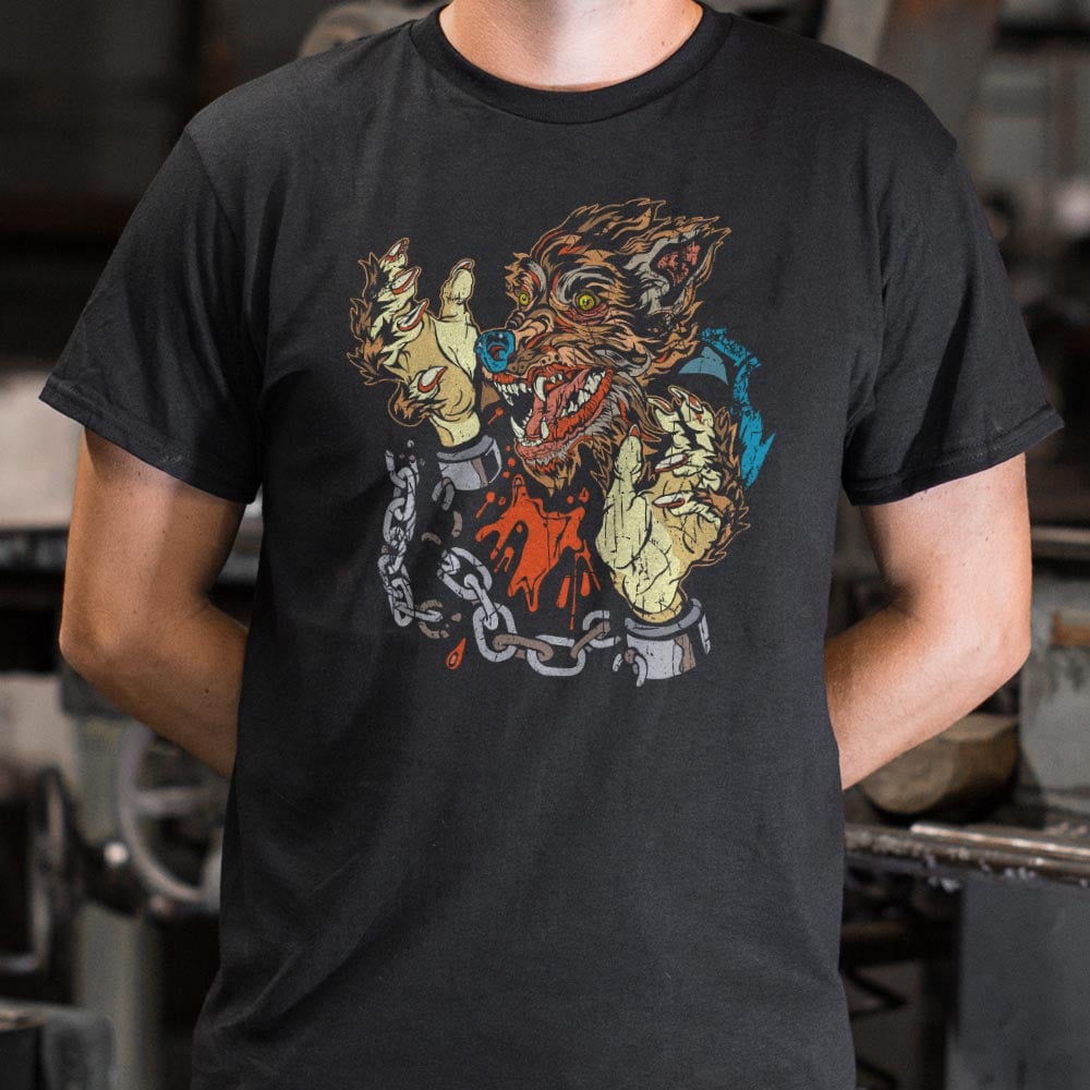 Werewolf Unchained Full Color - Adult & Kids T-Shirts, Sweatshirts & Hoodies apparel design preview 1