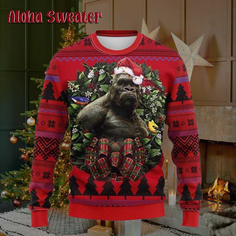 Fire Monster Godzilla Ugly Christmas Sweater - Holiday Gift product image 5