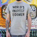 World's Okayest Boomer - Adult & Kids T-Shirts, Sweatshirts & Hoodies apparel design preview 1