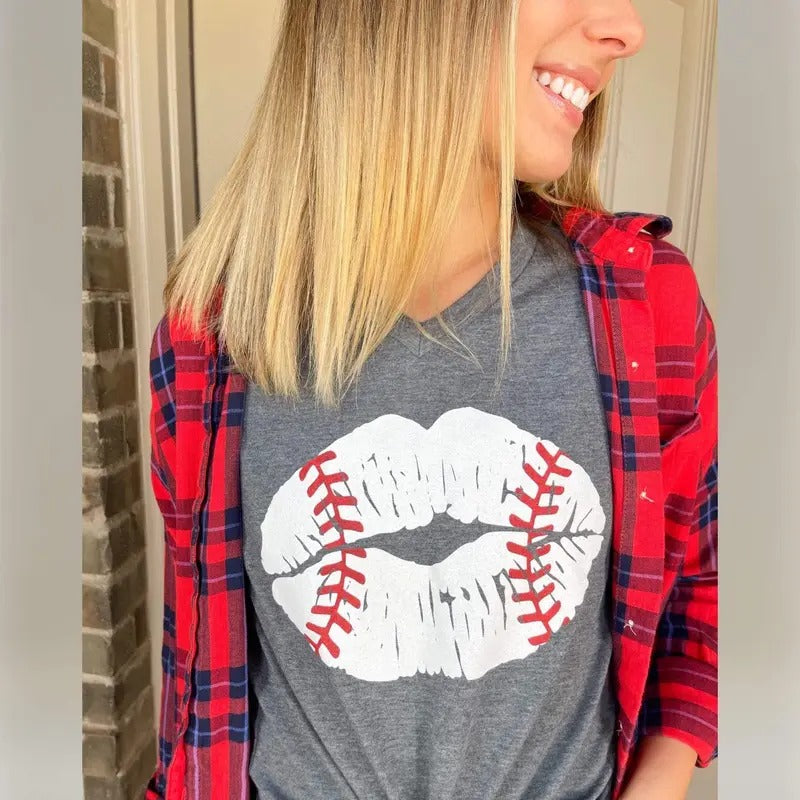 ZBaseball Lips Soft - Adult & Kids T-Shirts, Sweatshirts & Hoodies apparel design preview 1