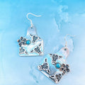 ZCow Tag Cow Flower Earrings - Adult & Kids T-Shirts, Sweatshirts & Hoodies apparel design preview 1
